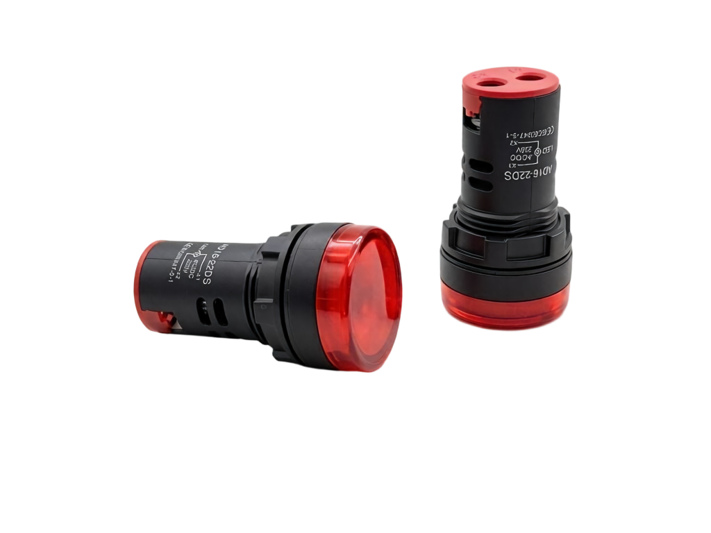 AD16-22DS 22mm LED पायलट इंडिकेटर लाइट | पैनल माउंट सिग्नल लैंप